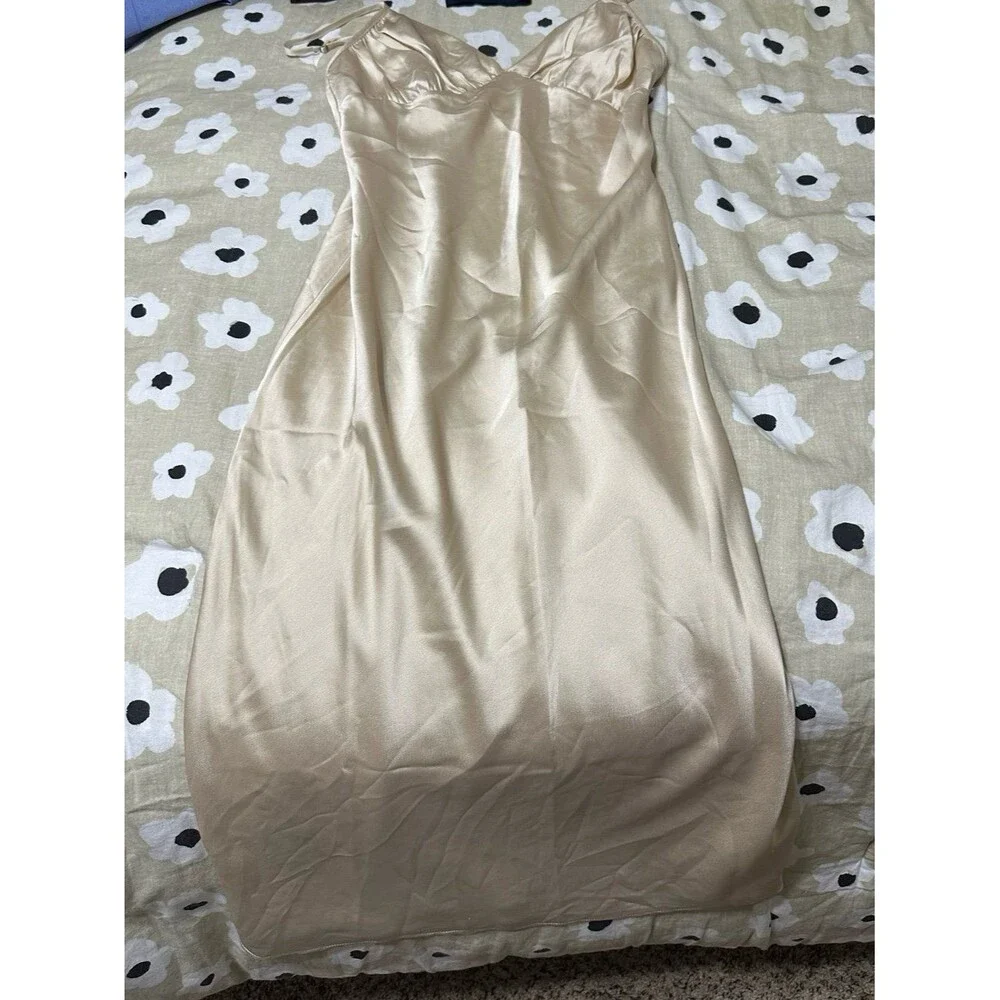 Abercrombie and fitch satin maxi dress